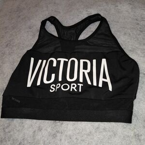 Victoria Sport Black Mesh Sports Bra Small